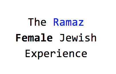 The Ramaz Female Jewish Experience