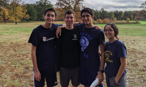 Students at a cross-country race in October.