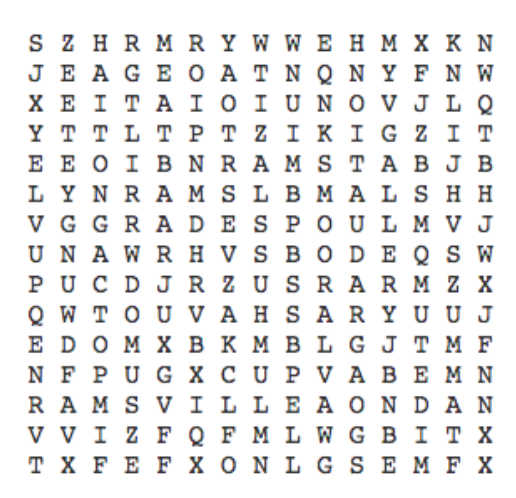 Wordsearch June 2020