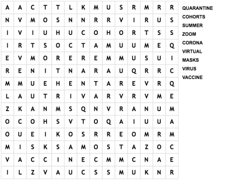 Summer 2020 Word Search