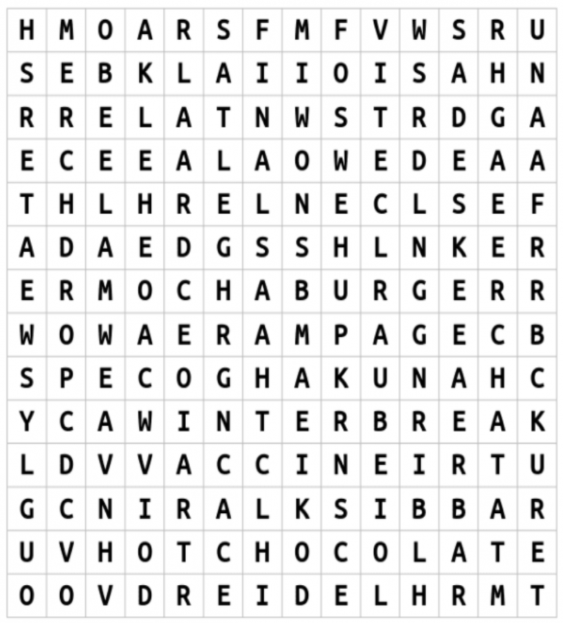 January 2021 Word Search