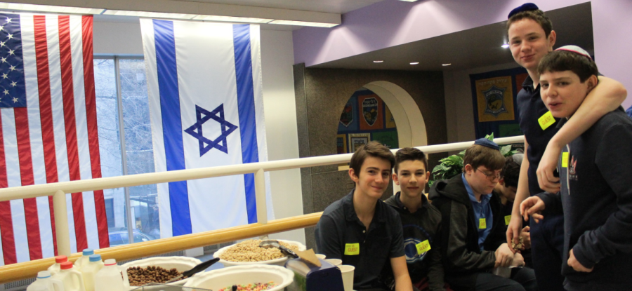 Class of '22 eighth graders visiting Ramaz in 2018.