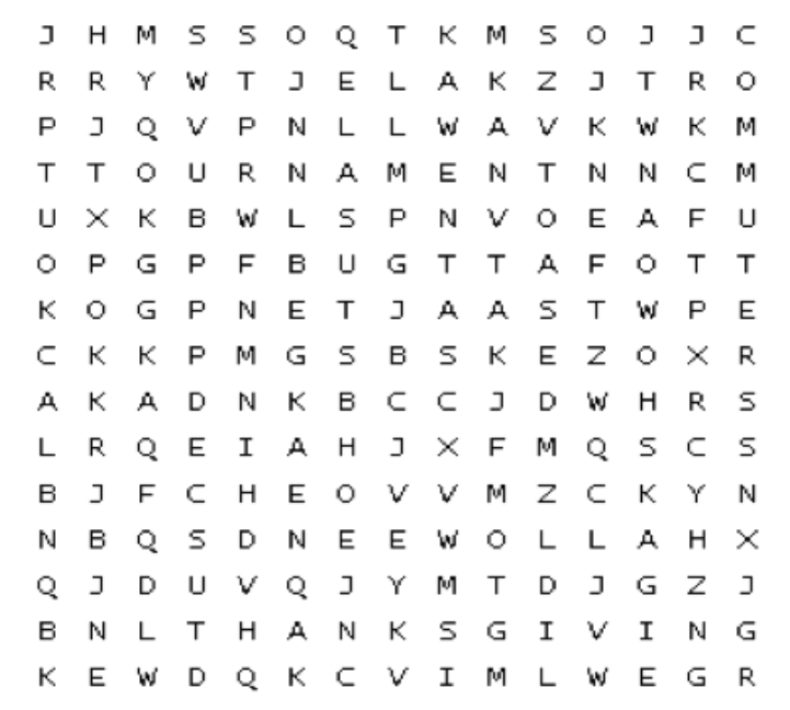 January Word Search