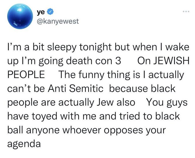 A clear violence: Understanding Kanye's tweet vowing 'death con 3' on Jews