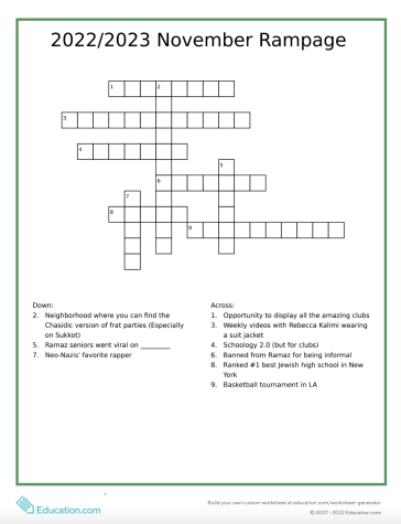 November Crossword